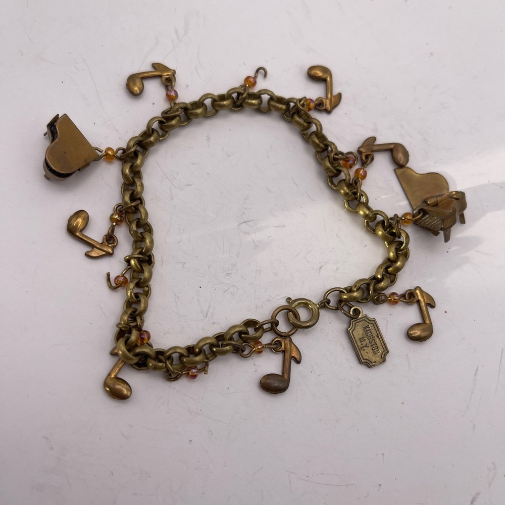 Vintage Kingston NY Pididdly Links Music Bracelet
